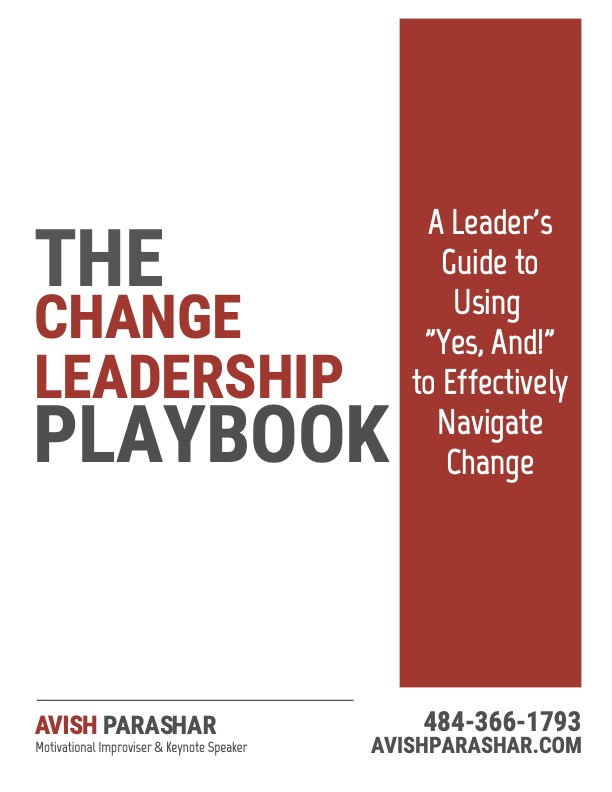 Cover of The Change Leadership Playbook, by Avish Parashar