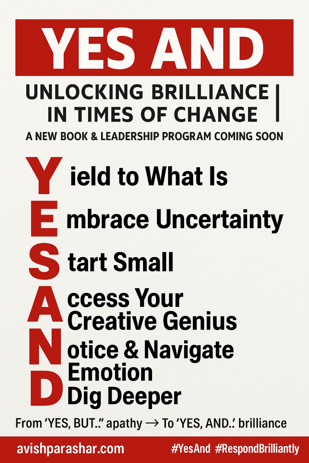 Graphic of the YES AND Framework